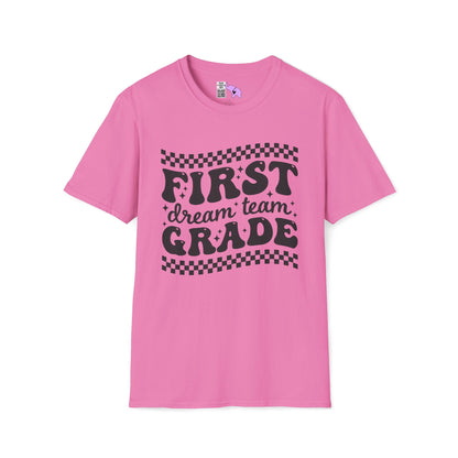 First Grade Dream Team Adult T-shirt
