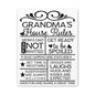 Grandma's House Rules Canvas Art