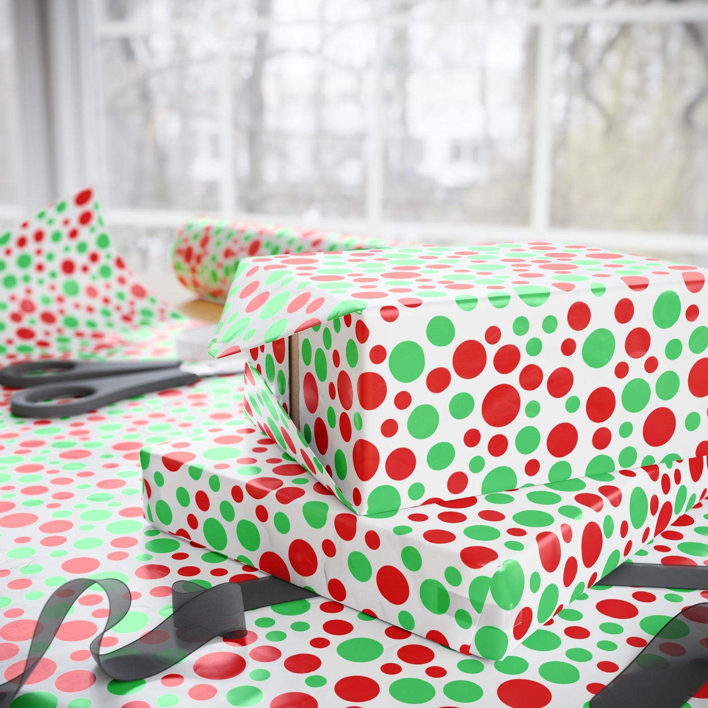 Merry Spots Wrapping Paper