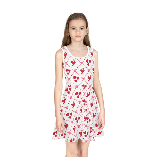 Cupid’s Lattice Girls' Sleeveless Sundress
