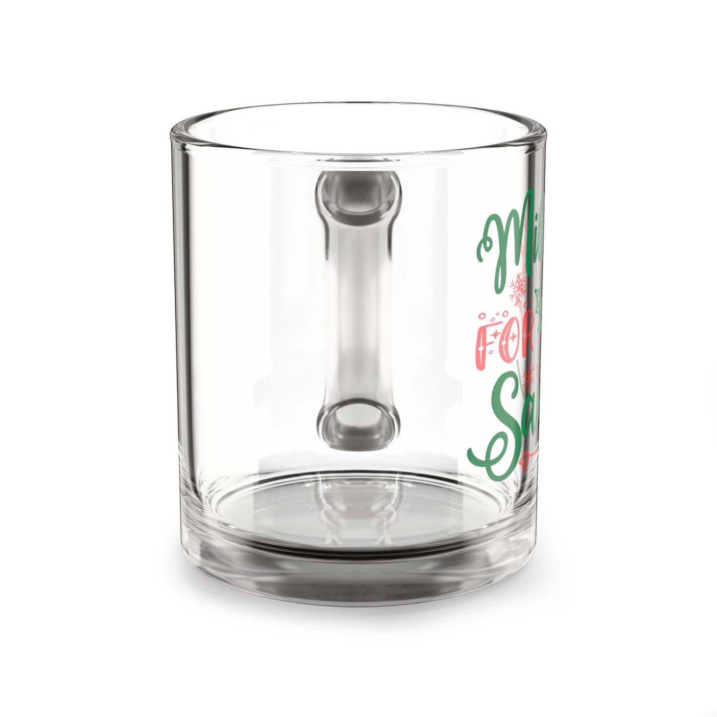 Milk for Santa 10oz Glass Mug