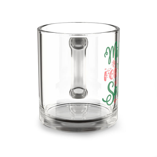 Milk for Santa 10oz Glass Mug