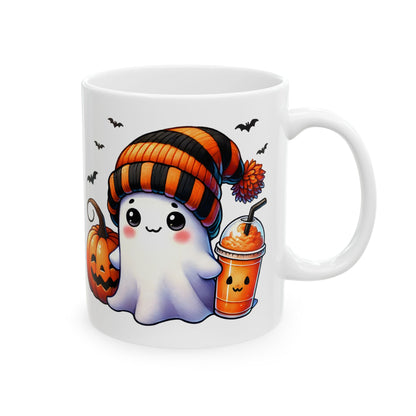 Cute Ghost Ceramic Mug, (11oz, 15oz)