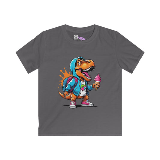 Dinosaur w/Ice Cream Cone Youth Softstyle Tee