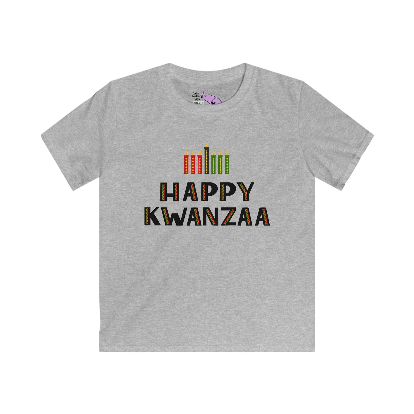 Happy Kwanzaa (Kinara) Youth Softstyle Tee