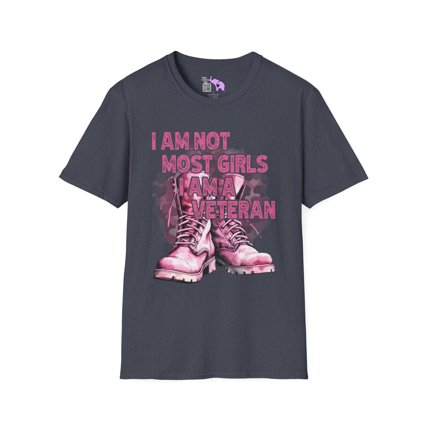 I'm Not Most Girls I Am A Veteran Adult T-Shirt