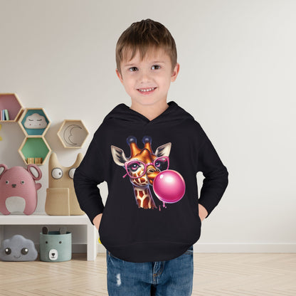 Girraffe Blowing Bubble Toddler Hoodie