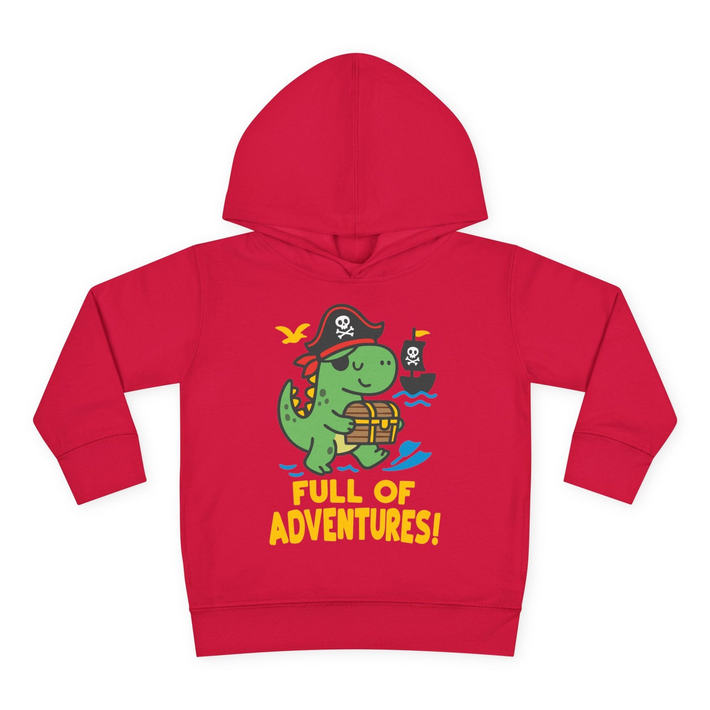 Full of Adventures (Dinosaur Pirate) Toddler Hoodie