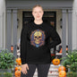 Creepy Skull 3 Adult Long Sleeve Tee