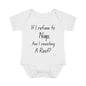 If I Refuse To Nap Am I Resisting A Rest? Infant Baby Rib Bodysuit