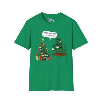 Christmas Tree How Did This Happen? Adult T-shirt