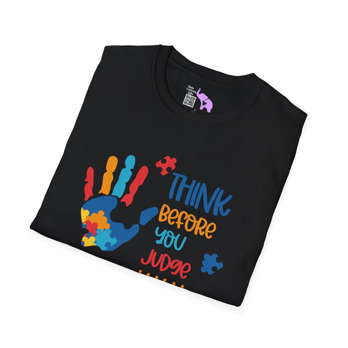 Think Before You Judge (Autism) Adult T-shirt