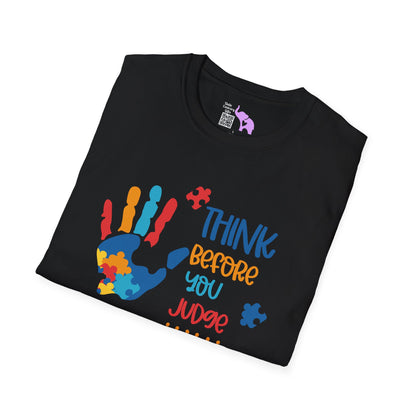 Think Before You Judge (Autism) Adult T-shirt