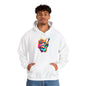 Colorful Guitar Kitten Heavy Blend™ Hooded Sweatshirt