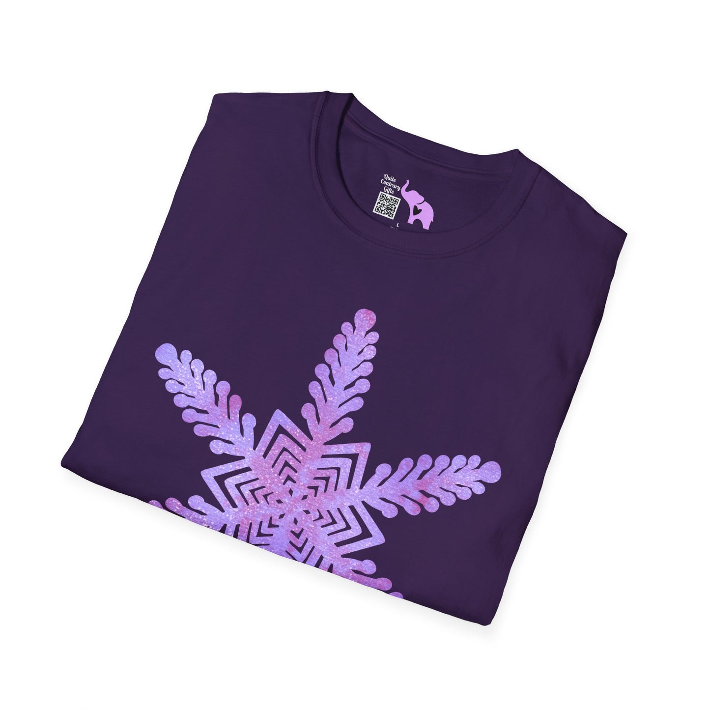 Large Snowflake 2 Adult T-shirt