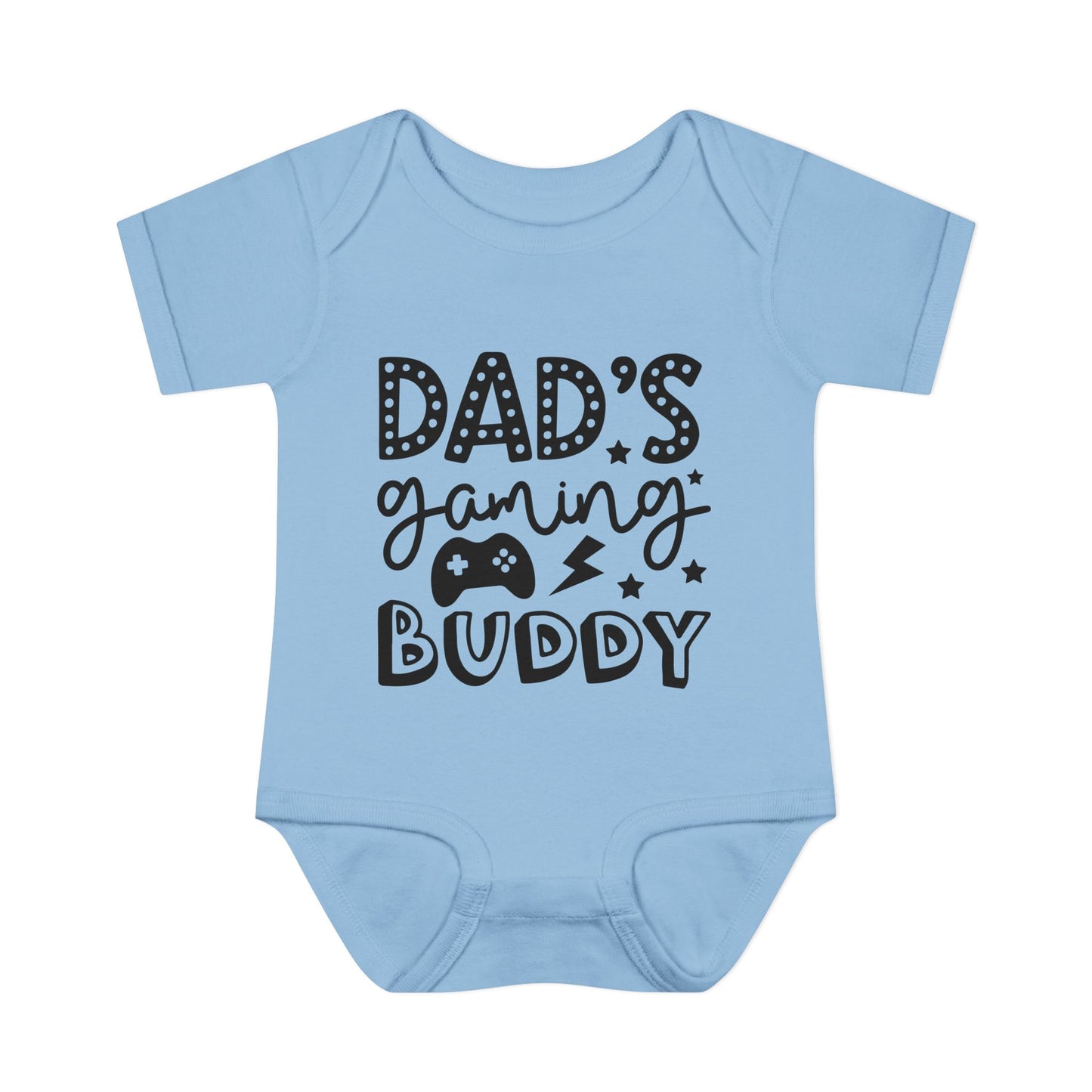 Dad's Gaming Buddy Baby Rib Bodysuit