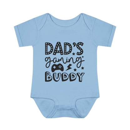 Dad's Gaming Buddy Baby Rib Bodysuit