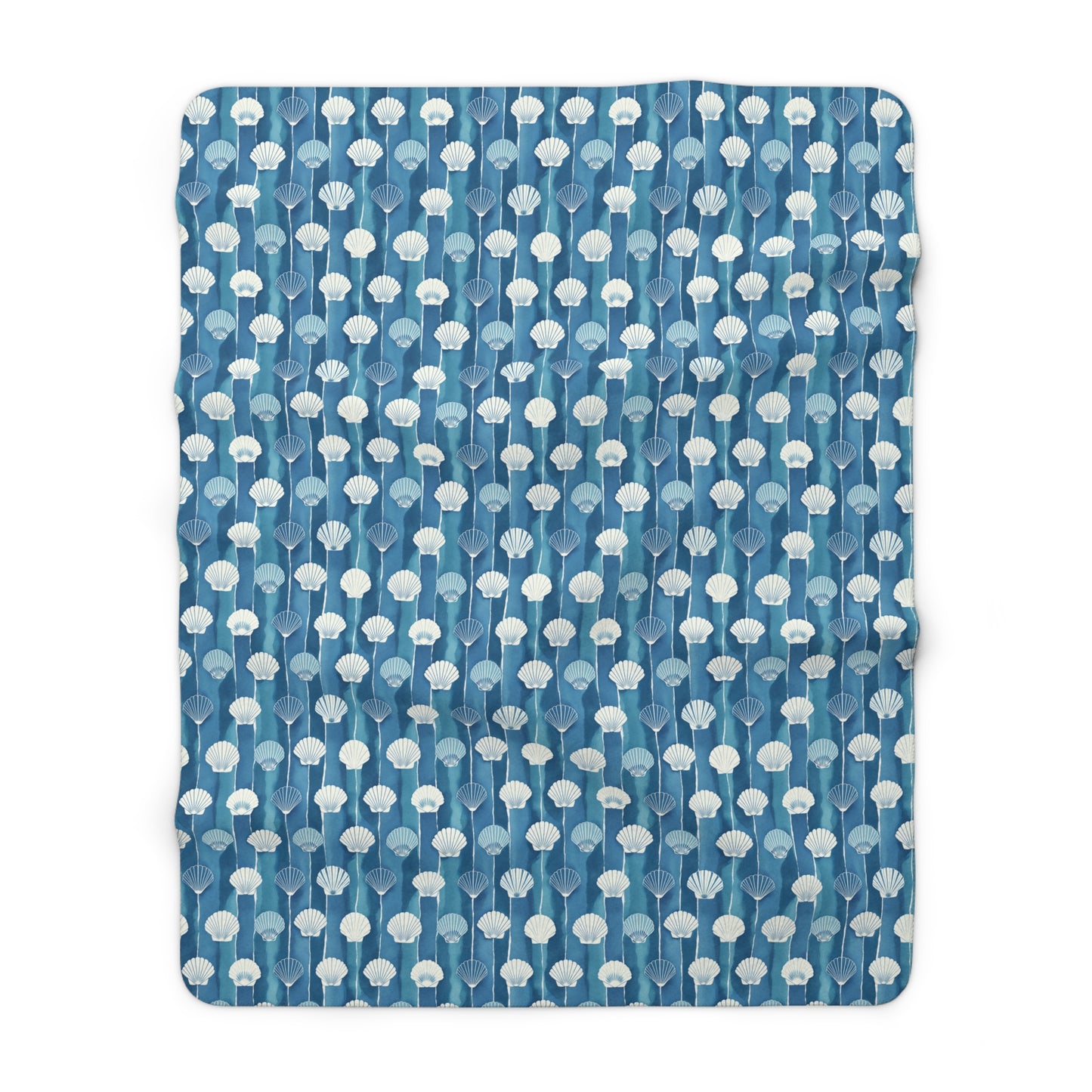 Oceanline Shells Sherpa Fleece Blanket