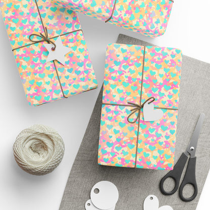 Sweetheart Camo Wrapping Paper