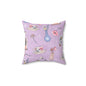 Lilac Meadow Keepsakes Throw Pillow