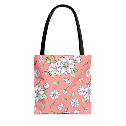 Jasmine Blush Garden Canvas Tote Bag