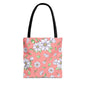Jasmine Blush Garden Canvas Tote Bag