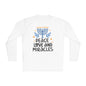 Hanukkah Peace Love & Miracles 1 Adult Long Sleeve Tee