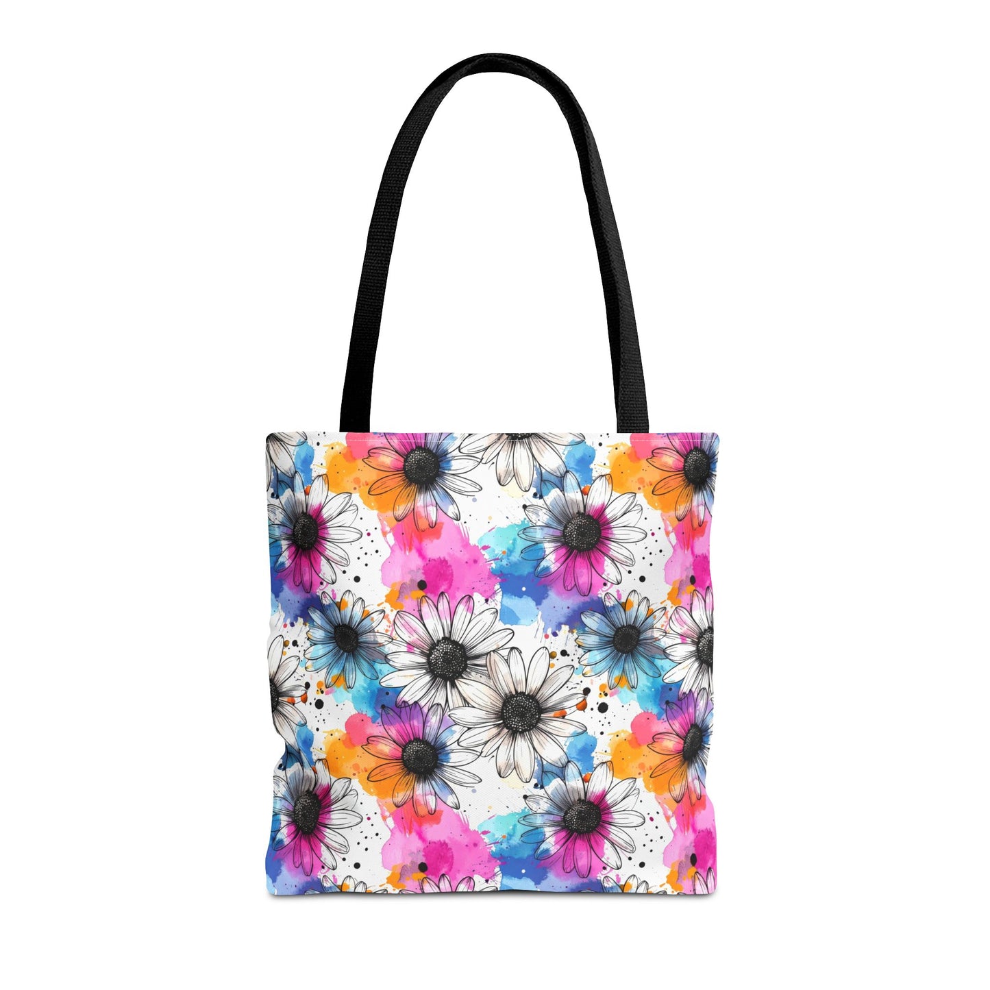 Watercolor Daisy Dream Canvas Tote Bag
