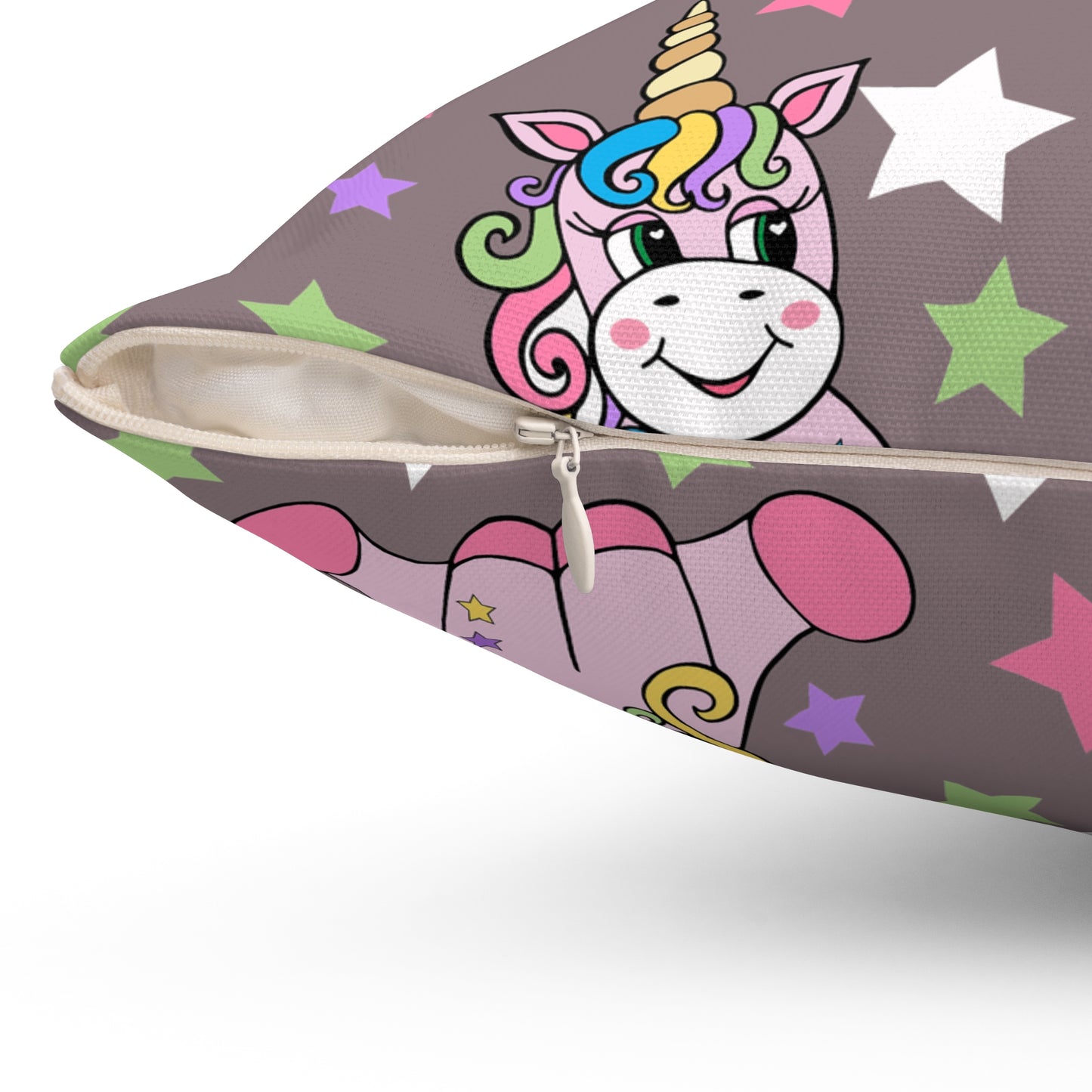 Stardust Unicorn Dreams Throw Pillow