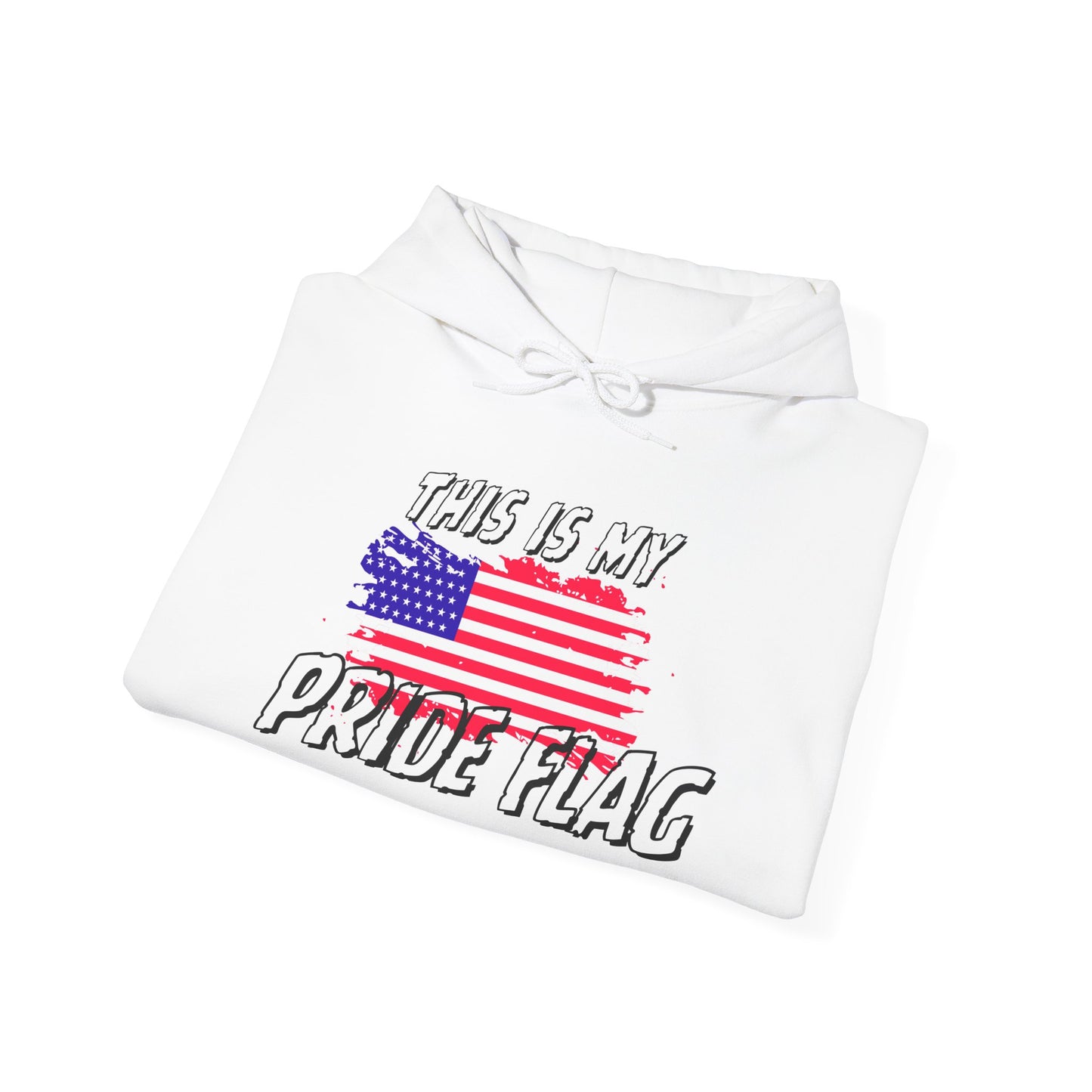 This is my Pride Flag (American Flag) Heavy Blend™ Hooded Sweatshirt