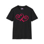 Double Hearts Adult Unisex Tshirt