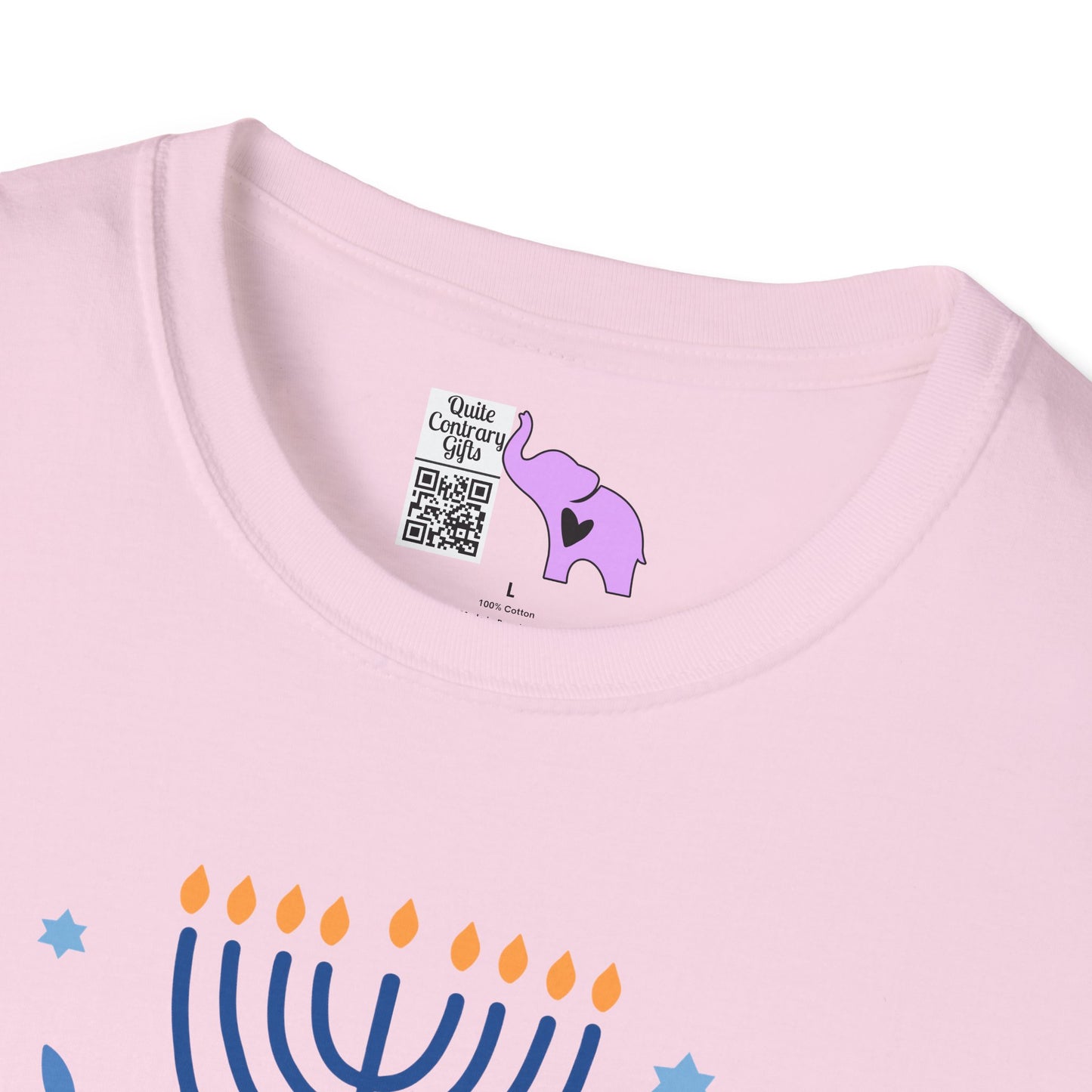 Hanukkah Wishing Peace & Light Adult T-shirt