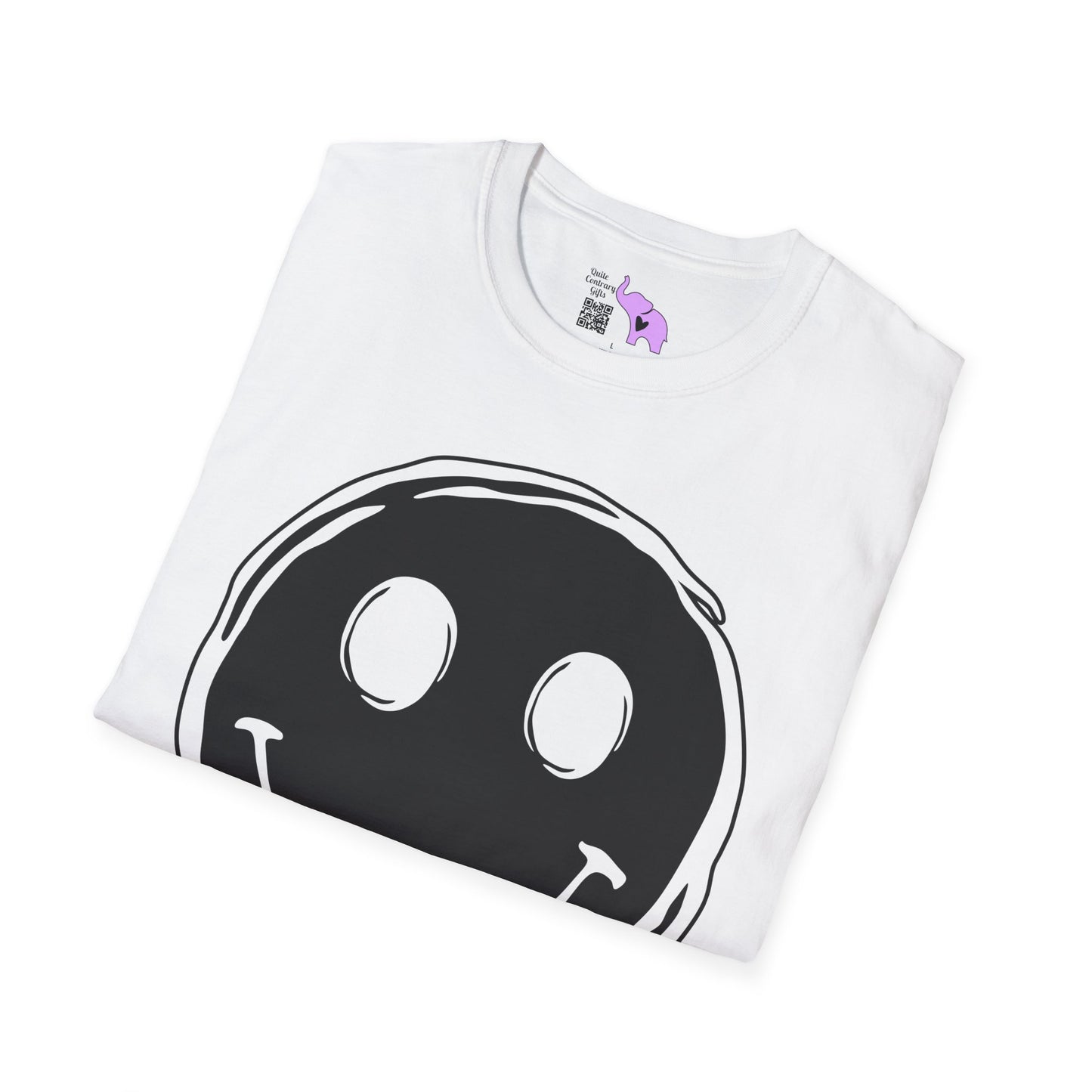 Melty Smiley Face Adult T-shirt