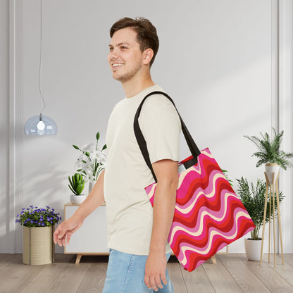 Blush Frequency Canvas Tote Bag