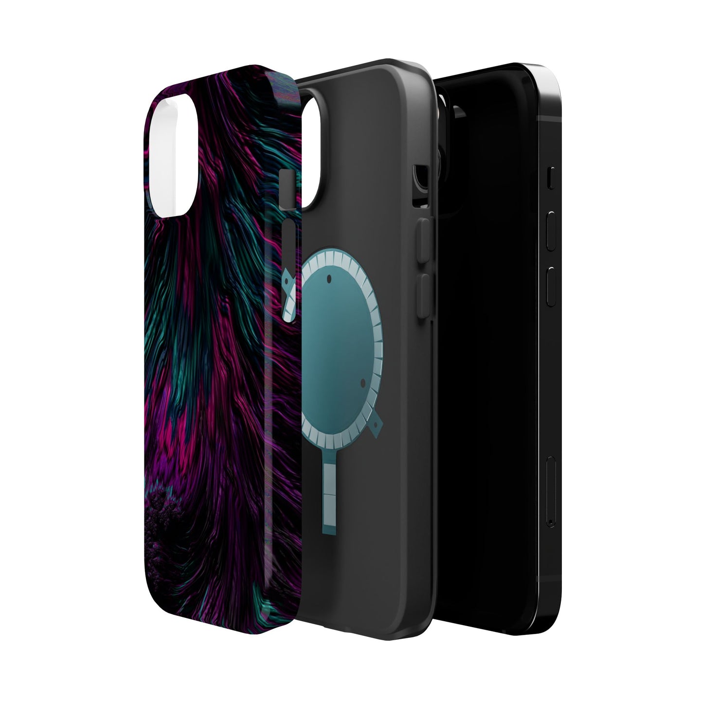 Pink Orchid Feathers MagSafe® Compatible Tough Case for iPhone