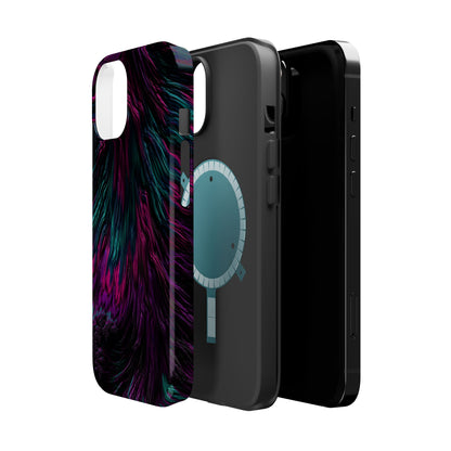 Pink Orchid Feathers MagSafe® Compatible Tough Case for iPhone