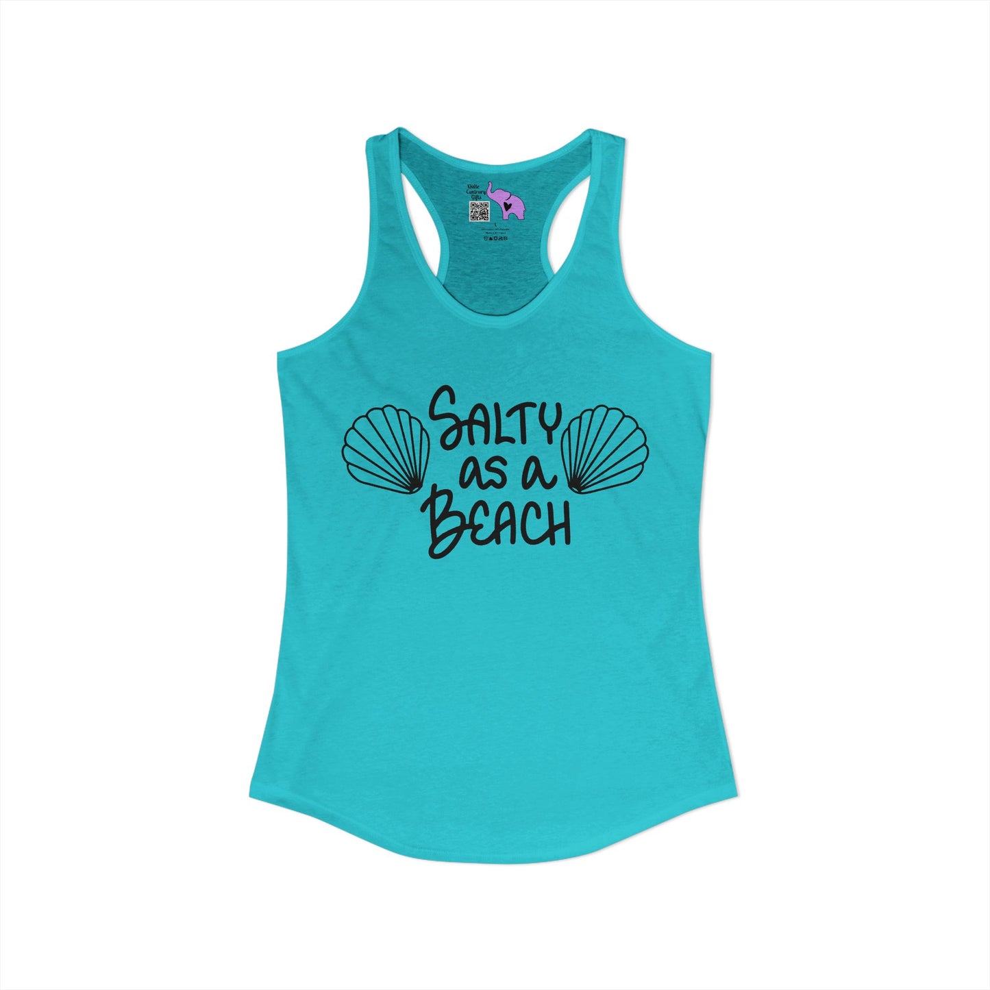 Salty As A Beach Women's Ideal Racerback Tank