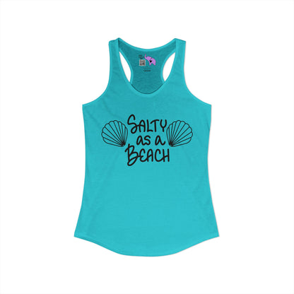 Salty As A Beach Women's Ideal Racerback Tank