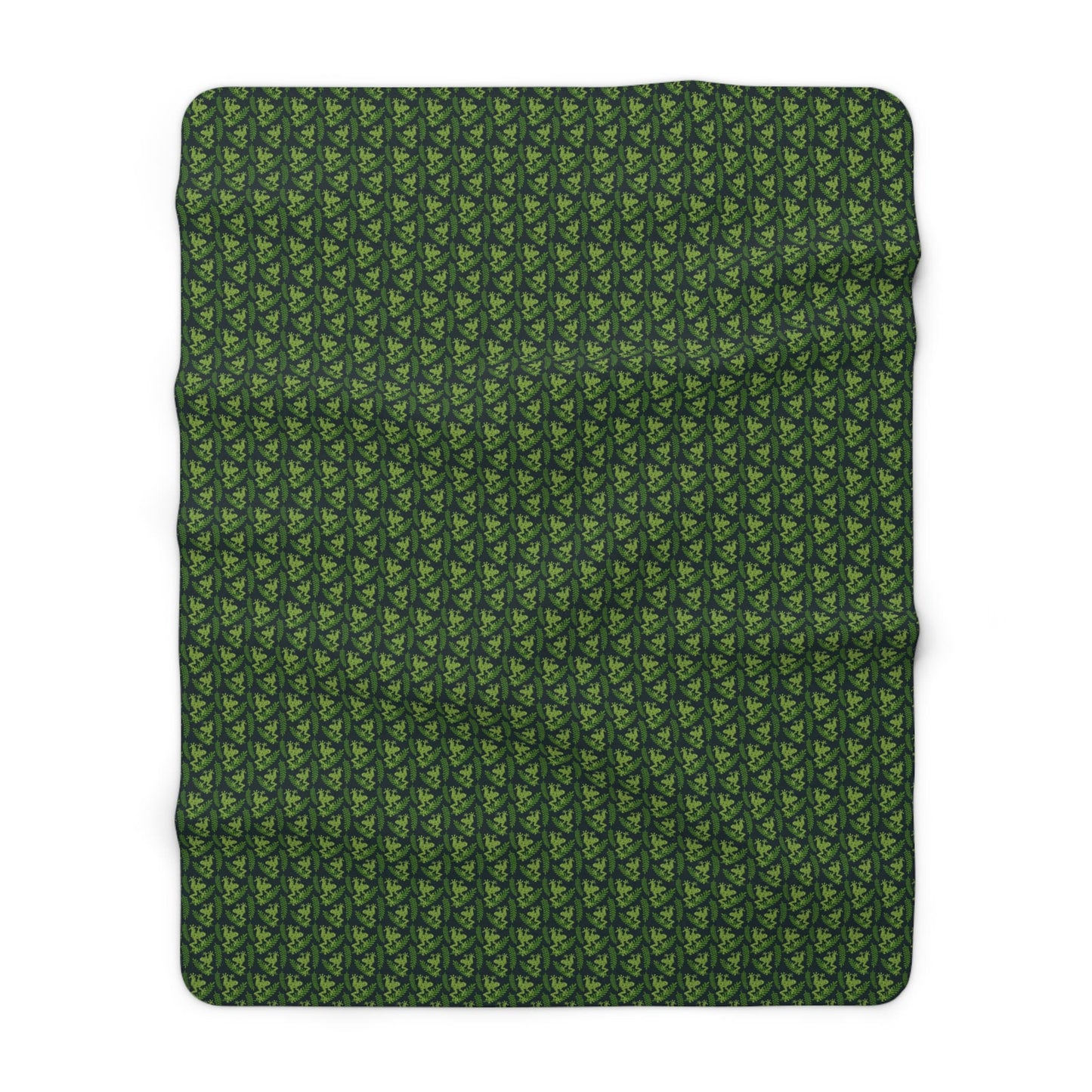 Emerald Canopy Frogs Fleece Blanket
