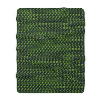 Emerald Canopy Frogs Fleece Blanket