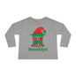 I'm The Boss Elf Personalized Toddler Long Sleeve Tee