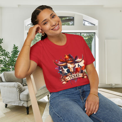 Texas Oil Rigs Adult T-shirt