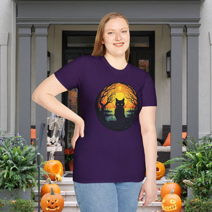 Creepy Black Cats 6 Adult T-shirt