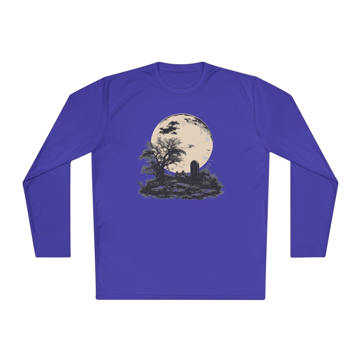 Halloween Grave Adult Long Sleeve Tee