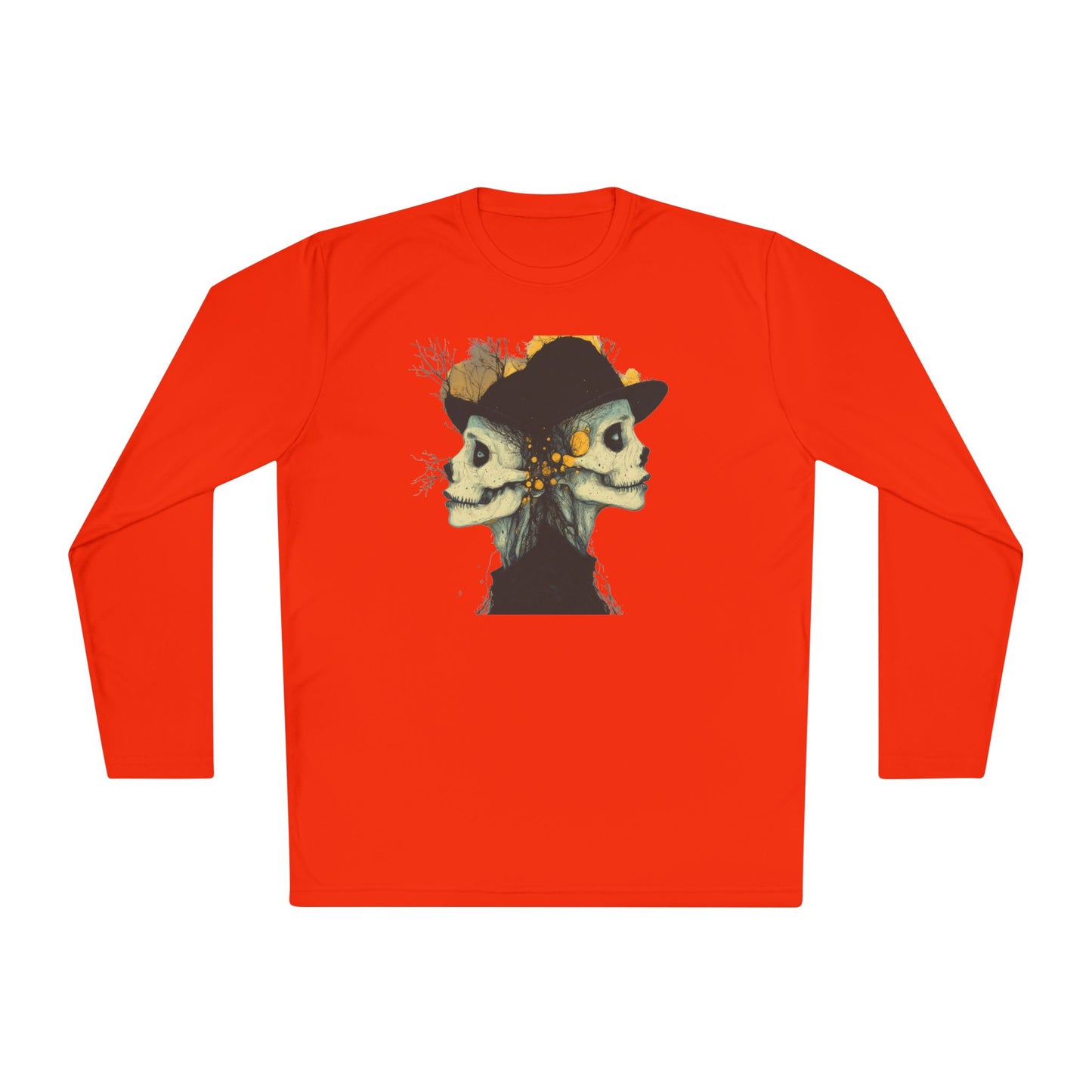 Creepy Skull Witches Adult Long Sleeve Tee