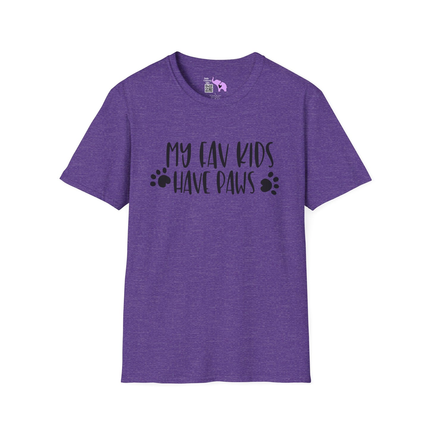 My Fav Kids Have Paws Adult T-shirt