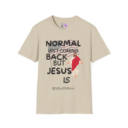Normal Isn't Coming Back But Jesus Is Adult T-shirt