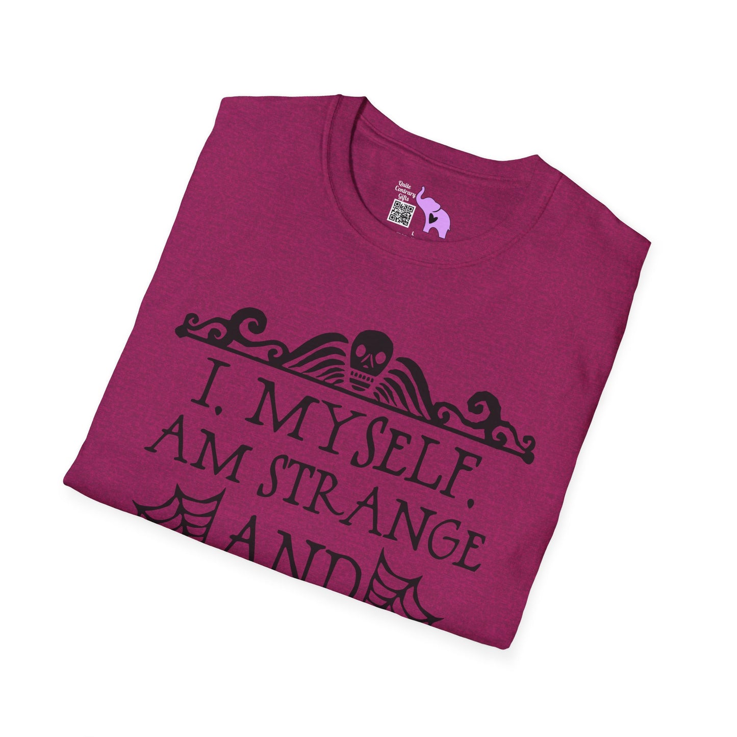 Beetlejuice I Myself Am Strange and Unusual Adult T-shirt