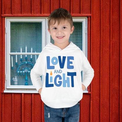 Hanukkah Love & Light 2 Toddler Pullover Fleece Hoodie