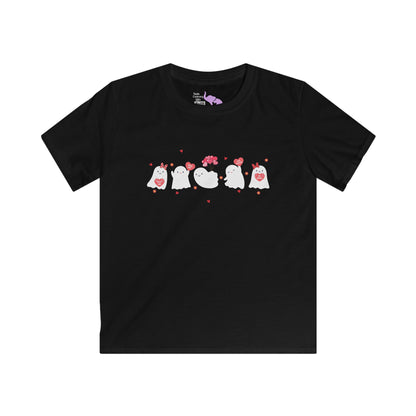 Cute Valentine Ghosts Youth Softstyle Tee